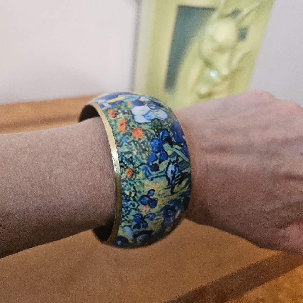 VanGogh Irises Art bangle - Picture 5 of 6